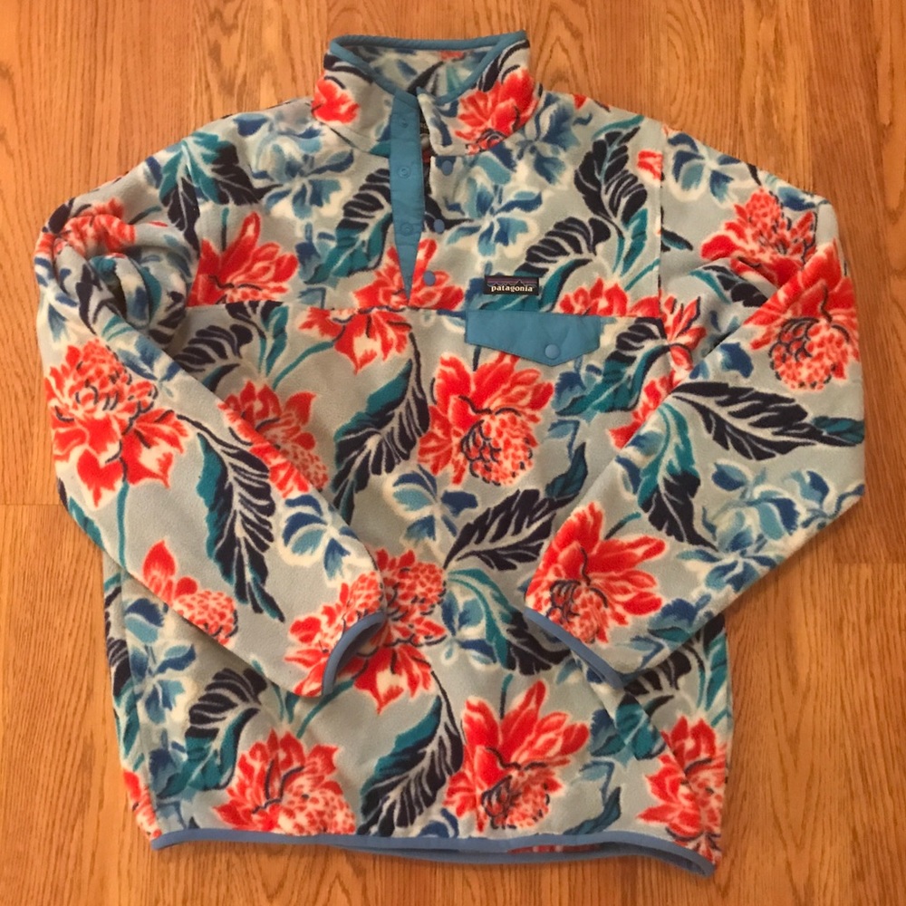 Women’s Patagonia Snap T Fleece Pullover Floral